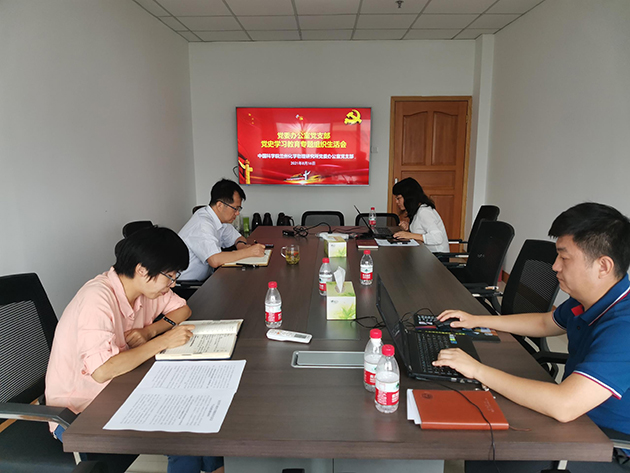 党委办公室党支部召开党史学习教育专题组织生活会