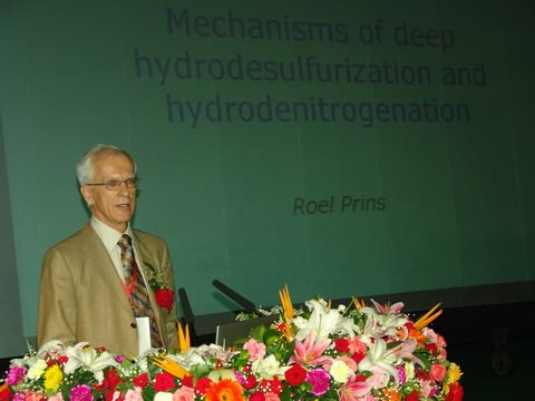 荷兰皇家科学院院士、瑞士联邦工学院Prins教授做大会特邀报告